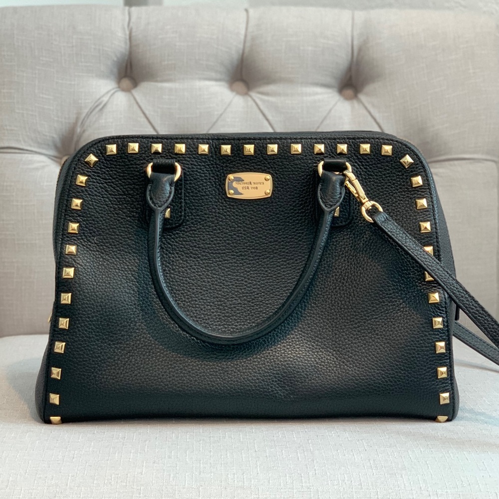 Black Studded Michael Kors Purse